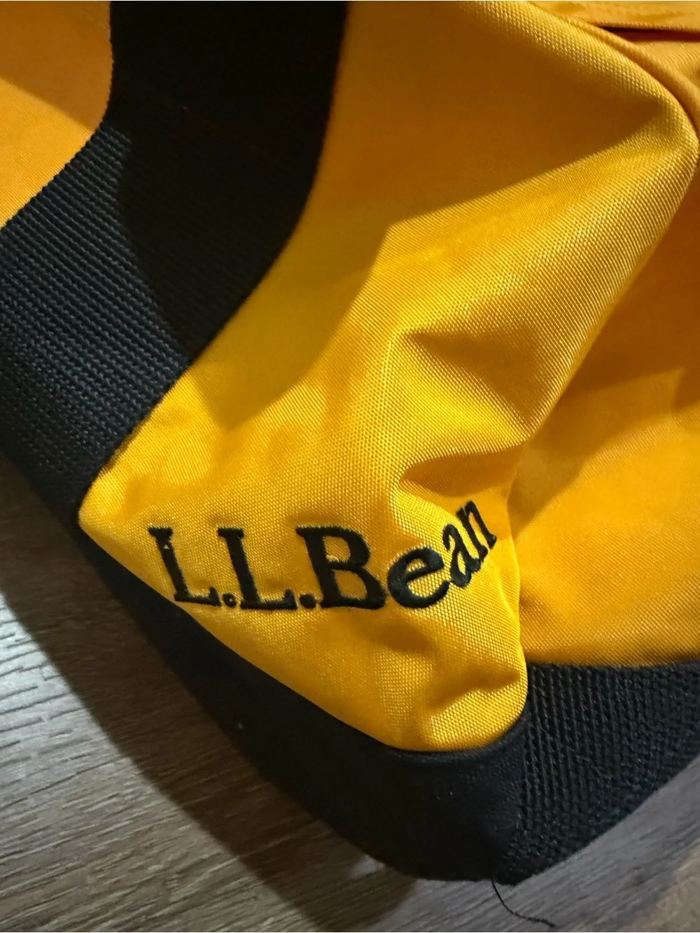 L.L.Bean Adventure Rolling Duffle Bag 24” Yellow Wheeled Travel Luggage 0XN91